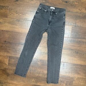 High-Rise Black Wash Jeans